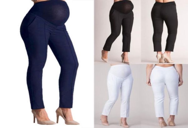 

pregnant maternity pants trousers women stretch elastic belly pregnant pencil pants women039s pregnancy high waist leggings5230009, White