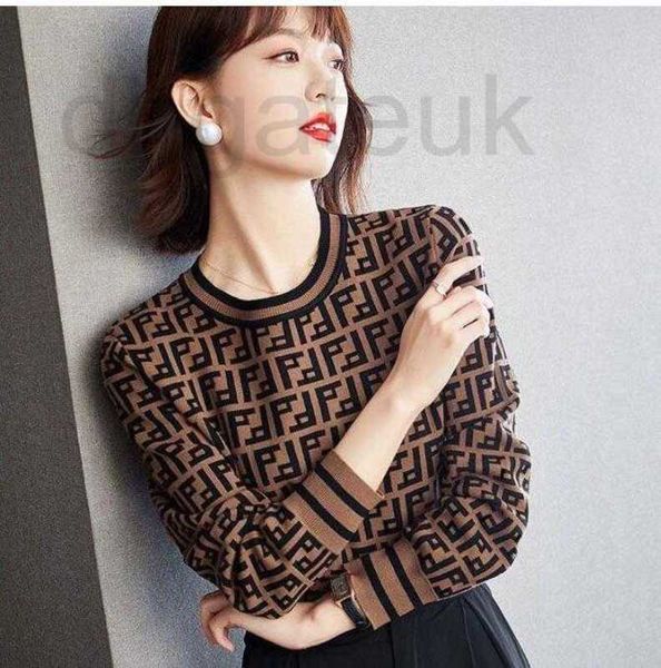 

women's sweaters designer sweater round neck striped fashion long sleeve women casual classic vintage fashion clothes full letter luxur, White;black
