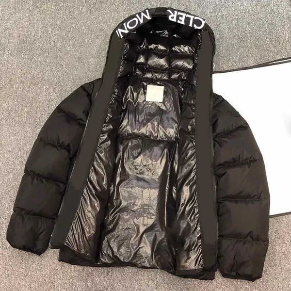 

mens jacket down parkas designer bomber coats long sleeves downs windbreaker man coat embroidery brand puffy jackets classic coats size s-5x, Black