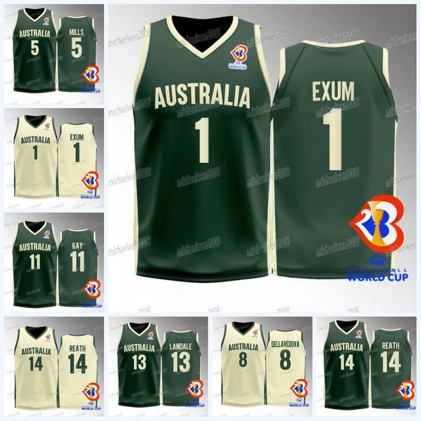 

australia basketball jersey 2023 fiba world cup joe ingles nick kay duop reath matthew dellavedova matisse thybulle dante exum josh giddey j, Black;red