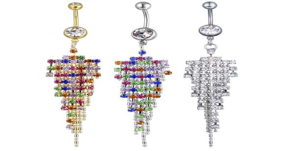 

d0038 gem stone belly navel button ring mix colors012341140464, Silver