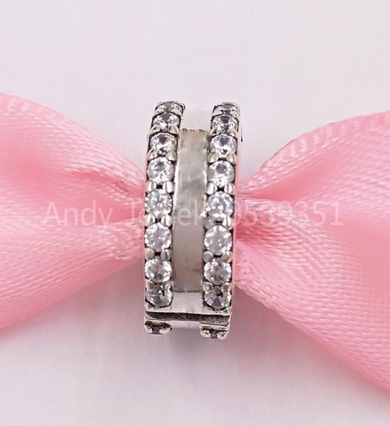 

andy jewel authentic 925 silver beads double lined clip charm clips fits european style jewelry bracelets & necklace 798422c018375006, Black