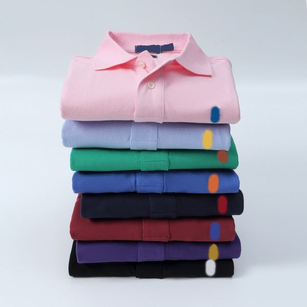 

designer polo shirt embroidered polos mens small horse and bear brands polo men casual cotton sleeve business chest letter clothing shorts s, White;black