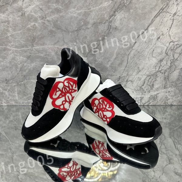 

2023 designers sneaker casual shoe sole white black leather womens espadrilles mens high-quality lace up trainers sneakers size 35-46 xsd221
