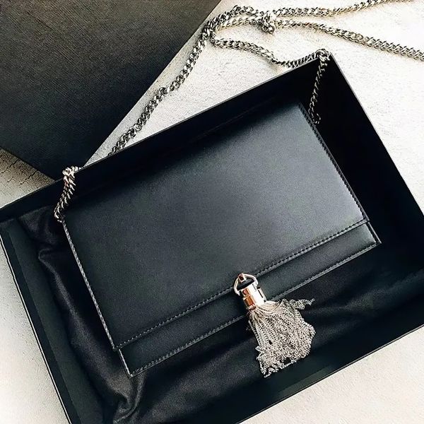 

fashion round travel tassel purse envelope bag luxury caviar tote man women chain hobo satchel bags crossbody clutch handbag genuine leather
