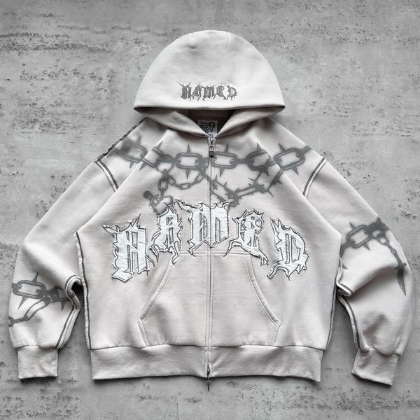 

men's hoodies sweatshirts men women hoodies sweatshirts embroidery printed jacket coats plus fleece zip cardigan y2k hip hop clothing s, Black