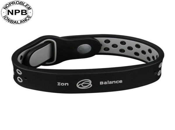 

noproblem bio health benifits ion balance power therapy silicone sports choker tourmaline germanium wristband bracelet y2001077153183, Golden;silver