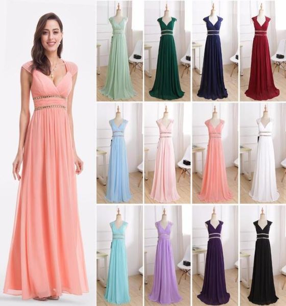 

formal evening dresses long ep08697 ever pretty women elegant navy blue white v neck sleeveless empire evening dresses 2018 new1002073, Black;gray