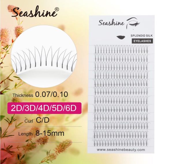 

seashine premade fans russia volume lashes long stem false eyelashes 2d eyelashes extension premade volume fans mink eyelashes mak7743745