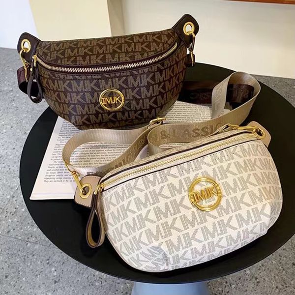 

waist bags fashion vintage printed shoulder bag womens chest pu leather purse female designer luxury handbags women 230713