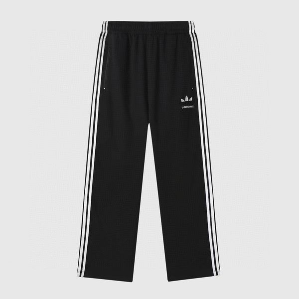 

men's plus size pants round neck embroidered and printed polar style summer wear with street pure cotton 4112rf, Black;brown