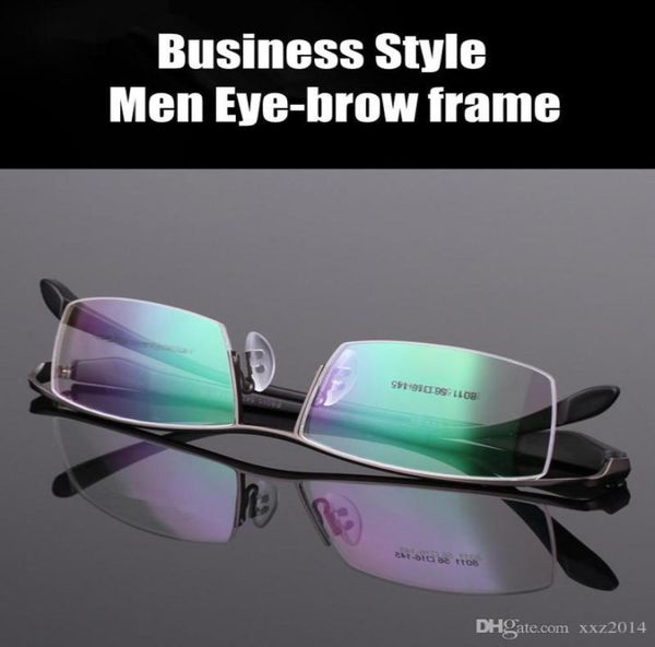 

new arrival concise business prescription glasses frame halfrim eyebrow glasses quality alloy ultra light durable male eyeglas2382752