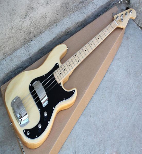 

new 4 strings maple fingerboard original body electric bass guitar with chrome hardwareblack pickguard2 pickupsoffer c6023197