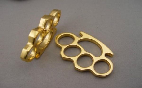 

new iron gilded thick steel brass knuckle duster0123459511826