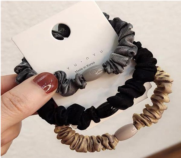 

korean large intestine hair ring basic head rope female simple temperament japanese mori female student net red tie ponytail hair 7264235, Pink