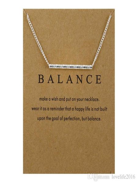 

new design balance wood straight bar charm necklace gold silver plated chain snake bone pendant necklaces women fine jewelry a336860938