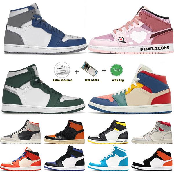 

og basketball shoes sports sneakers trainers university blue hyper royal patent panda dark mocha bred 1s shadow unc smoke grey chicago jumpm