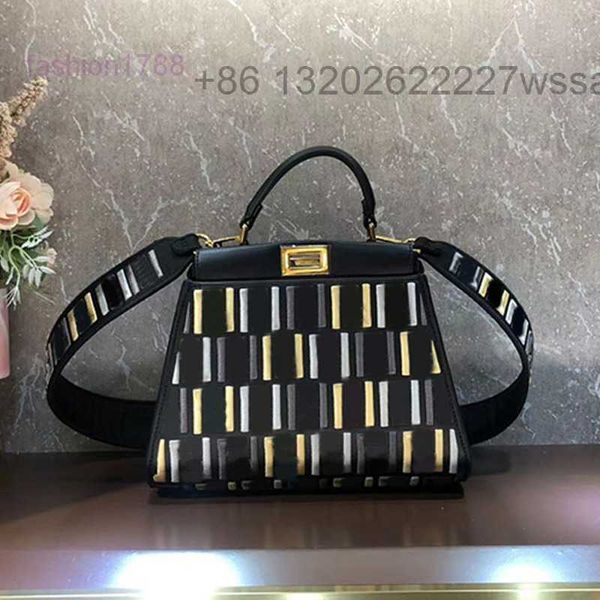 

evening bags fashion tote bag shoulder cross body handbag women colorful embroidery letter purse hard partition slot twist latch removable s