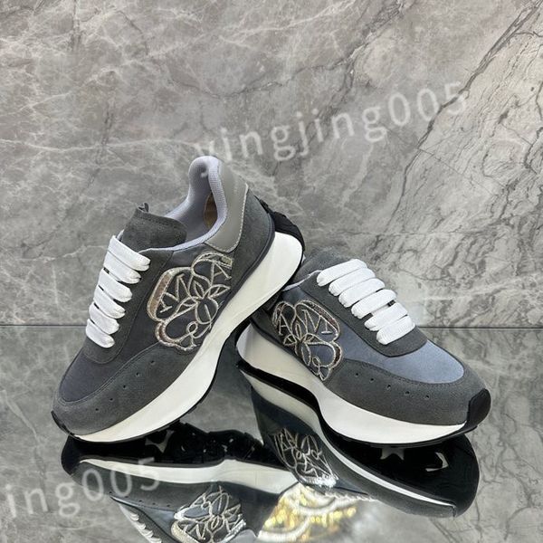 

2023 designers sneaker casual shoe sole white black leather womens espadrilles mens high-quality lace up trainers sneakers size 35-46 xsd221