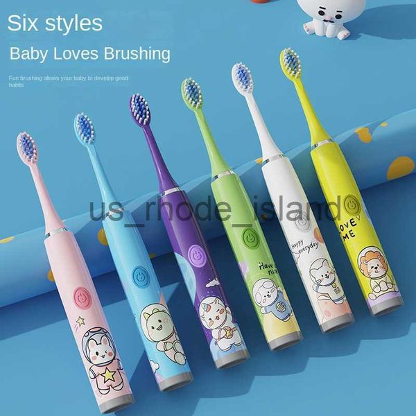 

other baby feeding 2023 children's electric toothbrush usb sonic toothbrush boys cartoon kids with replacement girls toothbrush ultraso