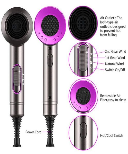 

winter hair dryer negative lonic hammer blower electric professional cold wind hairdryer temperature hair care blowdryer7724097