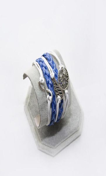 

infinity jewelry bracelet luxury love braided women men039s brand leather bracelet9945236, Golden;silver