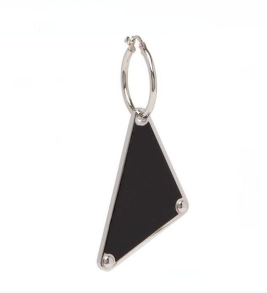

luxury men women charm earring elegant black triangle label earrings brand jewelry fashion wedding accessories6309637, Golden