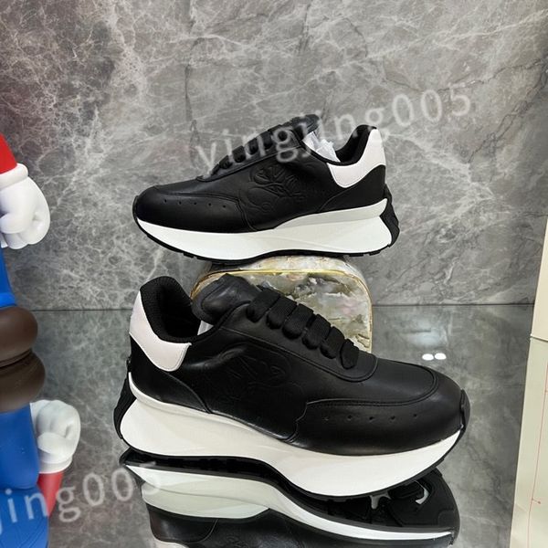 

new designers sneaker casual shoes sole white black leather womens espadrilles mens high-quality lace up trainers sneakers size 35-46 xsd221