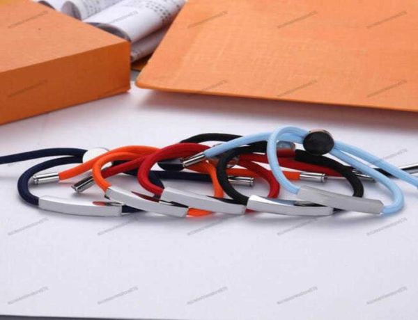 

leather rope bracelets fashion for man woman charm bracelet jewelry adjustable bangle 5 color with box8833745, Golden;silver