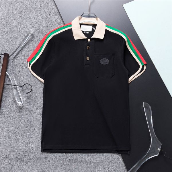 

2023 fashion men's classic fred polo shirt england perry cotton short-sleeved new summer tennis cotton polos luxury brand asian size m-, White;black