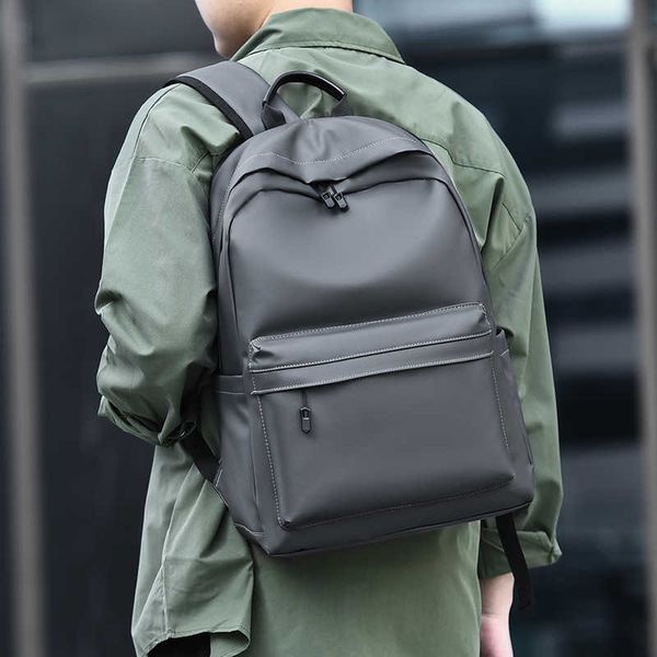 

men's leisure backpack fashion simple computer bag schoolbag