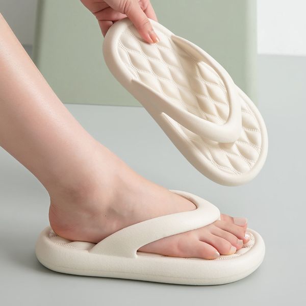 

slippers soft sole platform flip flops women eva non-slip slippers home outdoor summer beach sandals thick bottom bathroom slides 230713, Black