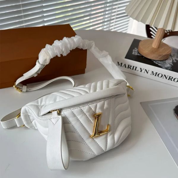 

designer fanny packs genuine leather bum bag women mens luxury bumbags fashion cross body shoulder waist bags temperament bumbag f295p