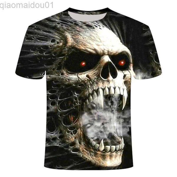 

men's t-shirts black skull t shirt men punk skeleton t-shirt rock gun blue t shirts 3d print tshirt vintage gothic mens clothing summer, White;black