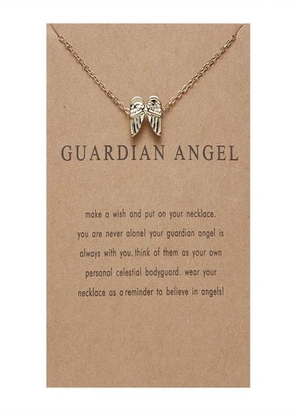 

guardian angel paper card wing combine gold necklace exquisite ma039am ornaments5845444, Silver