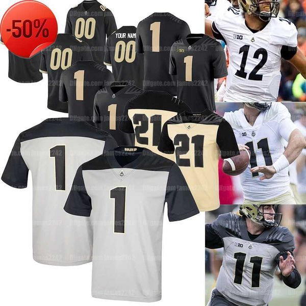 

custom purdue boilermakers football jersey college drew brees jack plummer david bell george karlaftis rondale moore zander horvath payne du, Black;red