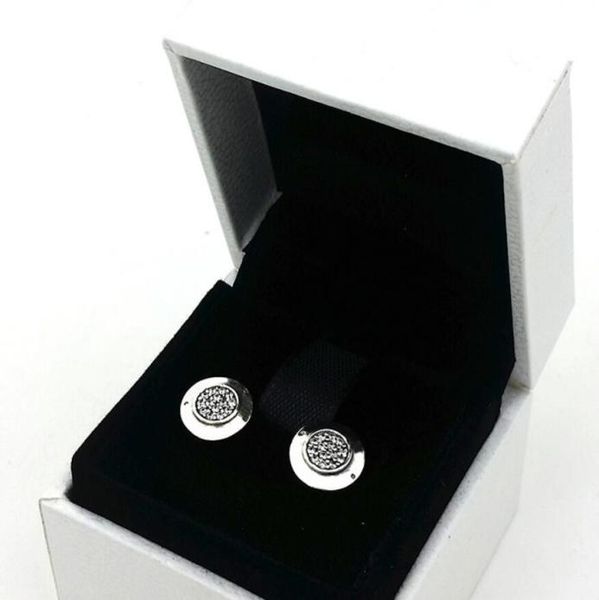 

women classic design jewelry designer earrings original box for 925 sterling silver crystal diamond womens stud ps15466008617, Golden;silver