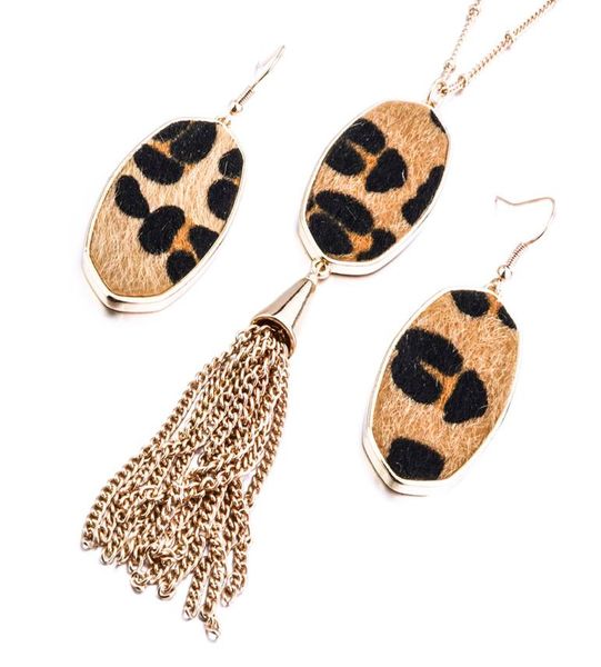 

fashion druzy drusy earrings necklace gold plated turquoise abalone shell leopard print geometry necklace earrings jewelry set5144840, Silver