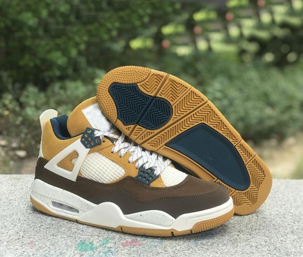 

authentic qualit 4 gs cacao wow men basketball shoes pine green 4s geode teal-ale brown-twine-sail-luminous green outdoor sports sneakers fb