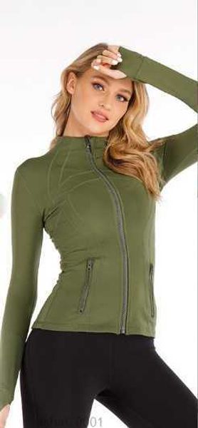 

lu outfits long sleeve cropped sports jacket lu women zip fitness winter warm gym activewear running coats workout clothes woman k5ti, Black;brown