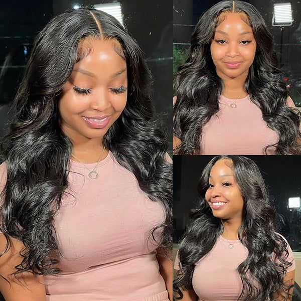

fashion design lace front wigs human hair 13x4 body wave transparent wigs body wave lace frontal human wigs for black women, Black;brown