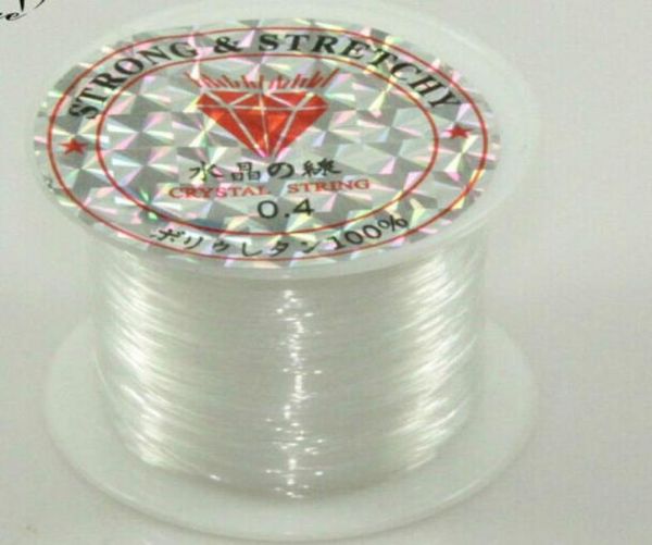 

0207mm clear fishing beading wire cord jewelry thread finding 20pcs9537483, White;red