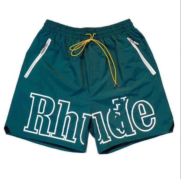 

new designer shorts rhude summer fashion beach pants men women street wear red blue black purple mens size s-2xlbt8s, White;black