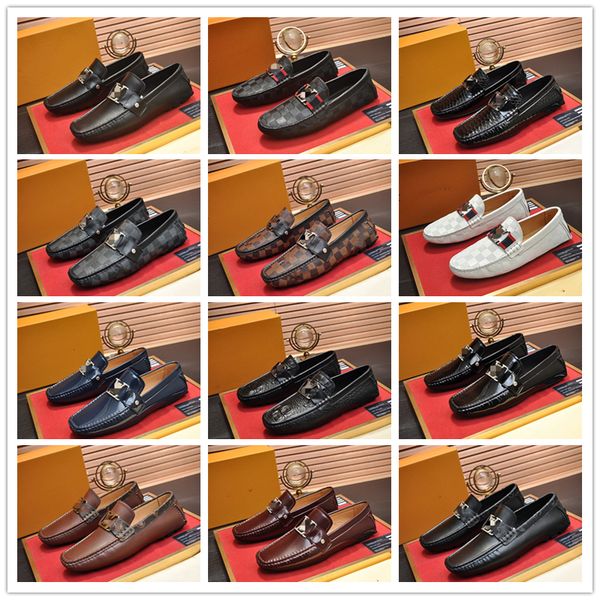 

68 model designer loafers shoes luxurious italian classics gold moccasins dress shoes black white genuine leather office wedding walk drive