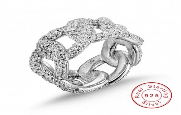 

new brand fashion hollow out chain painting full sona diamond ring wedding jewelry sparkling 925 sterling silver rings for women1950821, Slivery;golden
