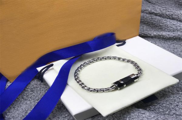 

fashion steel leather perfume bottle link bracelet for lovers bracelets with gift retail box in stock sl0081393412, Black