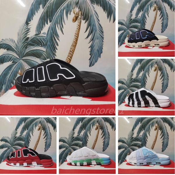 

designer slides mens women slippers more uptempos slide summer sandals beach slide flat platform ladies sandali bathroom home flip flops str