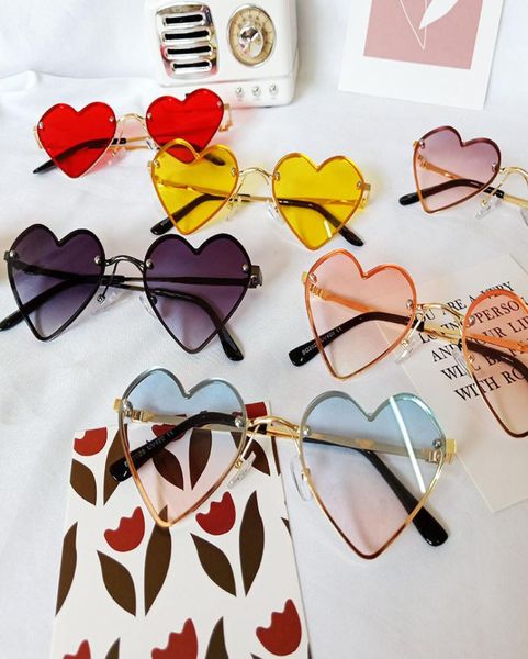 

ins kids girls boys heart sunglasses girls sunglasses ultravioletproof kids glasses boys glasses designer accessori1280195, Blue