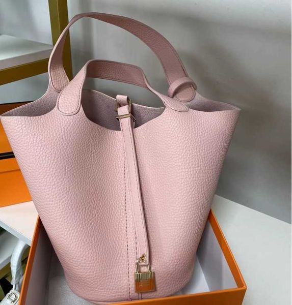 

luxury designer bag picotin lock 2023 new chaocai baobao basket women's bag soft pu litchi bucket handbag mother 1 ajzvrjy6