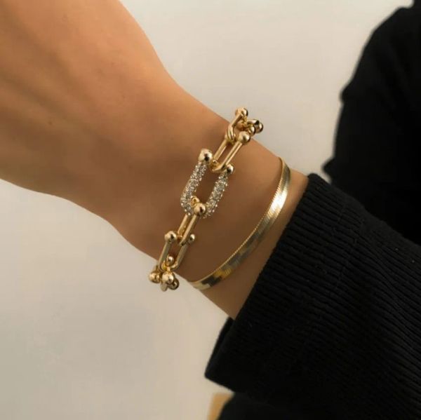 

hip hop metal crystal ladies bracelet for girls jewelry tiffanies, Black